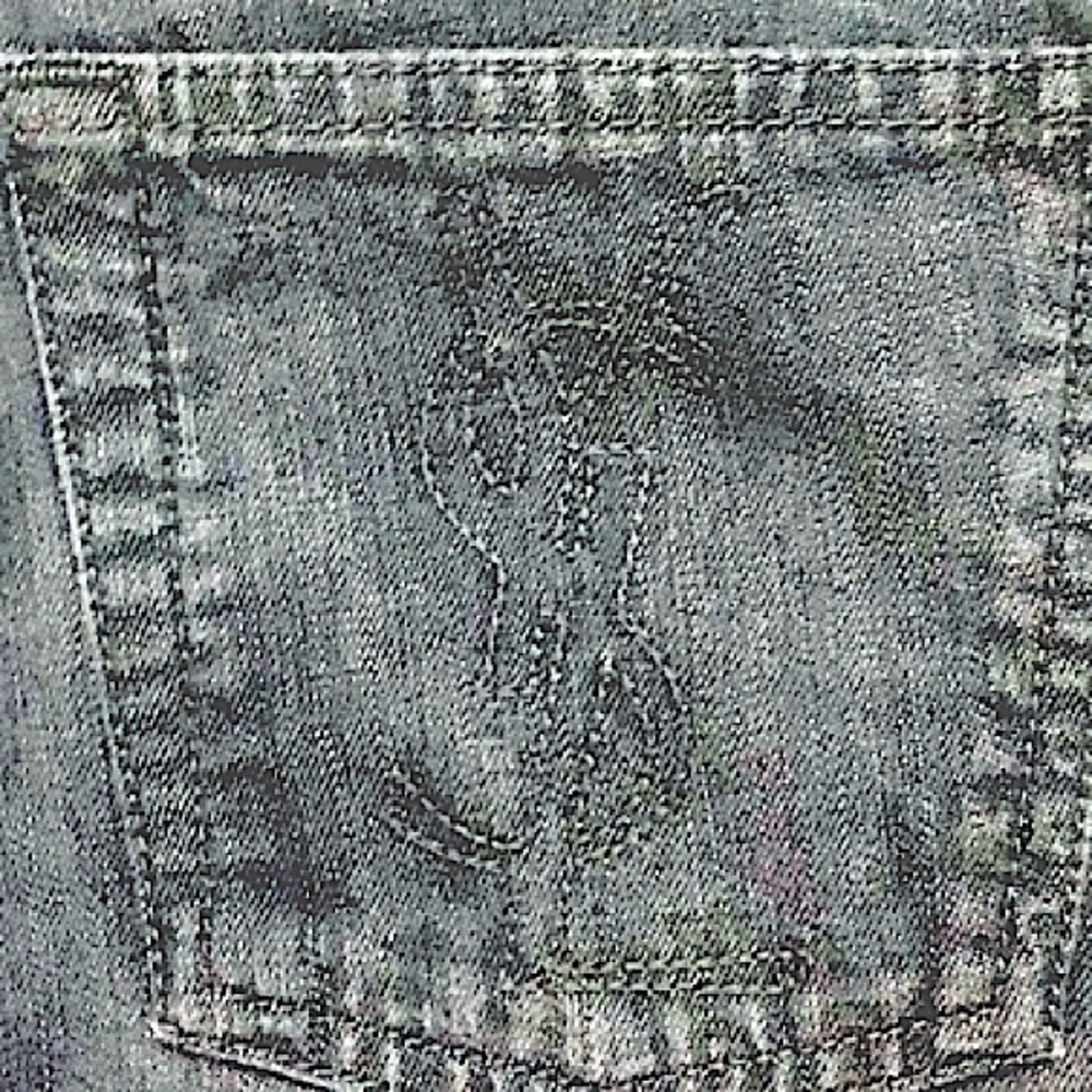 Saint Laurent / Rive Gauche Faded Black Denim Jeans with YSL logo - Picture 9 of 11